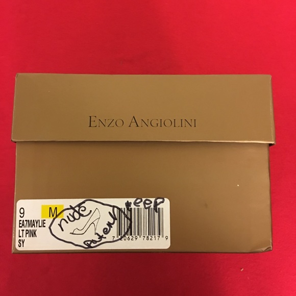 Enzo Angiolini, Open Toed Pink Patent Heels, 9M - Picture 2 of 6